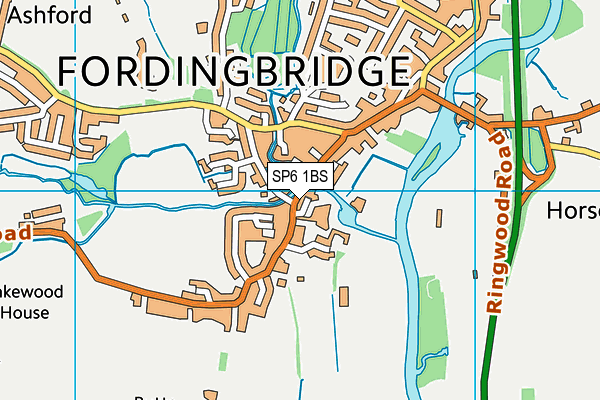 SP6 1BS map - OS VectorMap District (Ordnance Survey) SP6 1BS map - OS VectorMap District (Ordnance Survey)