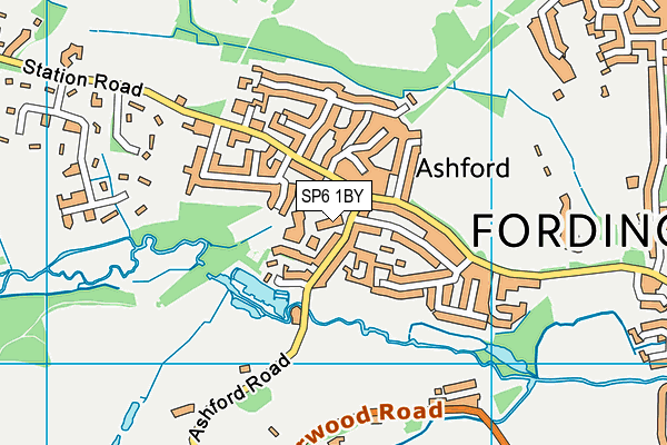 SP6 1BY map - OS VectorMap District (Ordnance Survey) SP6 1BY map - OS VectorMap District (Ordnance Survey)