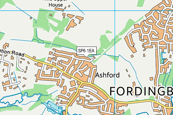 SP6 1EA map - OS VectorMap District (Ordnance Survey) SP6 1EA map - OS VectorMap District (Ordnance Survey)