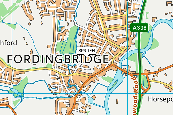 SP6 1FH map - OS VectorMap District (Ordnance Survey) SP6 1FH map - OS VectorMap District (Ordnance Survey)