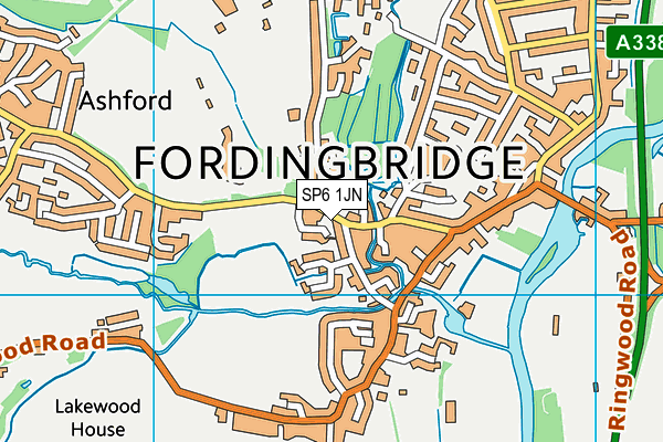 SP6 1JN map - OS VectorMap District (Ordnance Survey) SP6 1JN map - OS VectorMap District (Ordnance Survey)