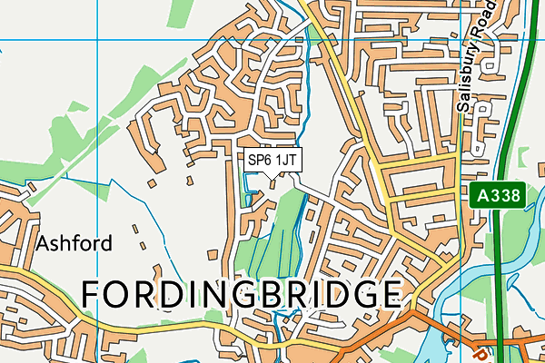 SP6 1JT map - OS VectorMap District (Ordnance Survey) SP6 1JT map - OS VectorMap District (Ordnance Survey)