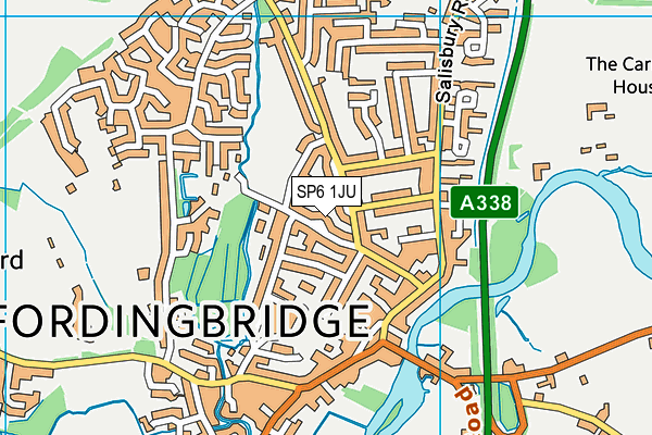 SP6 1JU map - OS VectorMap District (Ordnance Survey) SP6 1JU map - OS VectorMap District (Ordnance Survey)