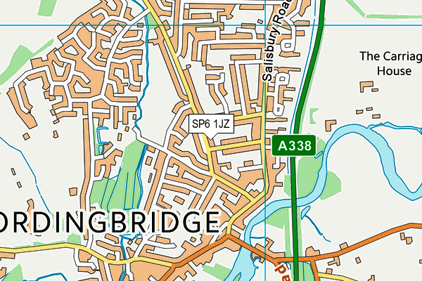 SP6 1JZ map - OS VectorMap District (Ordnance Survey) SP6 1JZ map - OS VectorMap District (Ordnance Survey)