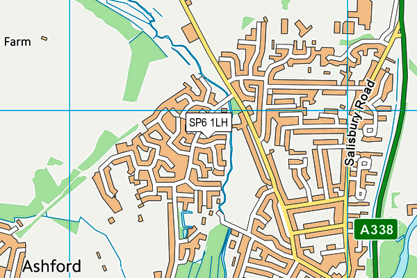 SP6 1LH map - OS VectorMap District (Ordnance Survey) SP6 1LH map - OS VectorMap District (Ordnance Survey)