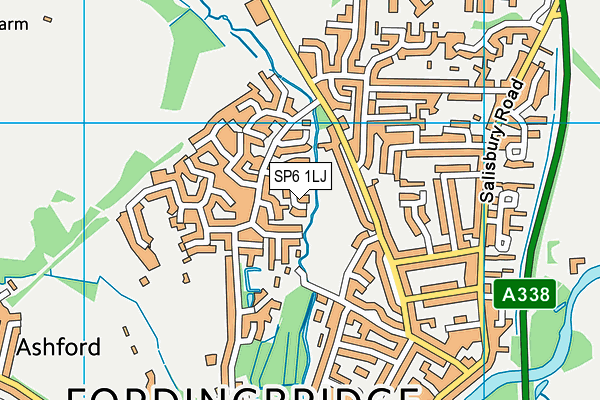 SP6 1LJ map - OS VectorMap District (Ordnance Survey) SP6 1LJ map - OS VectorMap District (Ordnance Survey)