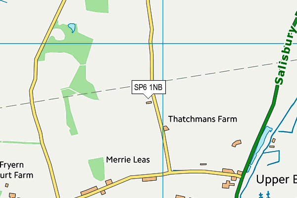 SP6 1NB map - OS VectorMap District (Ordnance Survey) SP6 1NB map - OS VectorMap District (Ordnance Survey)