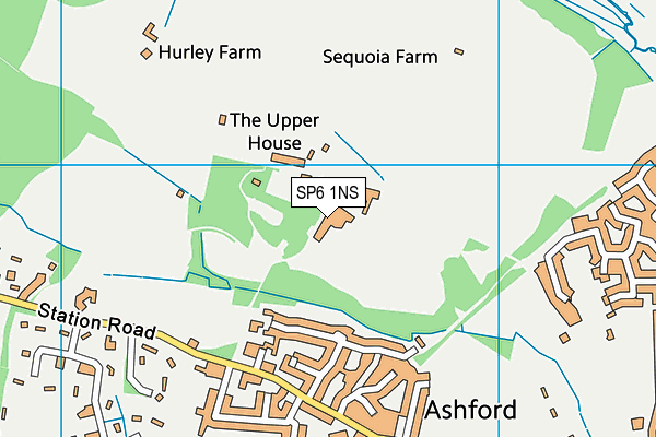SP6 1NS map - OS VectorMap District (Ordnance Survey) SP6 1NS map - OS VectorMap District (Ordnance Survey)