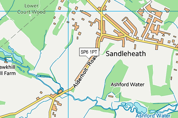 SP6 1PT map - OS VectorMap District (Ordnance Survey) SP6 1PT map - OS VectorMap District (Ordnance Survey)