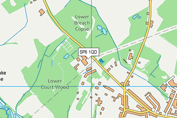 SP6 1QD map - OS VectorMap District (Ordnance Survey) SP6 1QD map - OS VectorMap District (Ordnance Survey)