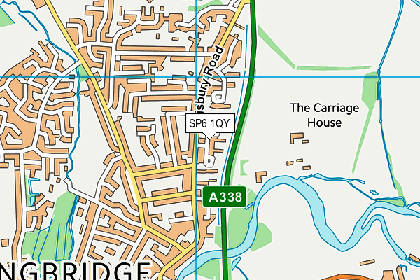 SP6 1QY map - OS VectorMap District (Ordnance Survey) SP6 1QY map - OS VectorMap District (Ordnance Survey)
