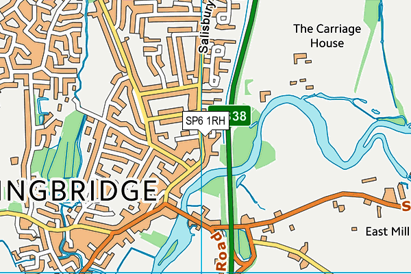 SP6 1RH map - OS VectorMap District (Ordnance Survey) SP6 1RH map - OS VectorMap District (Ordnance Survey)