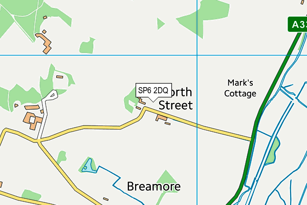 SP6 2DQ map - OS VectorMap District (Ordnance Survey) SP6 2DQ map - OS VectorMap District (Ordnance Survey)