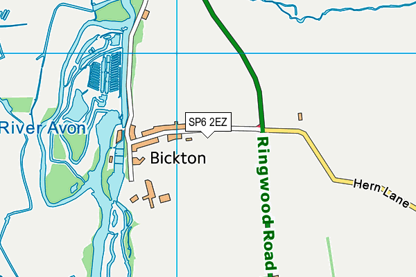 SP6 2EZ map - OS VectorMap District (Ordnance Survey) SP6 2EZ map - OS VectorMap District (Ordnance Survey)