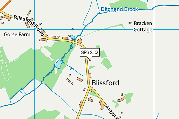 SP6 2JQ map - OS VectorMap District (Ordnance Survey) SP6 2JQ map - OS VectorMap District (Ordnance Survey)