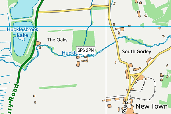 SP6 2PN map - OS VectorMap District (Ordnance Survey) SP6 2PN map - OS VectorMap District (Ordnance Survey)