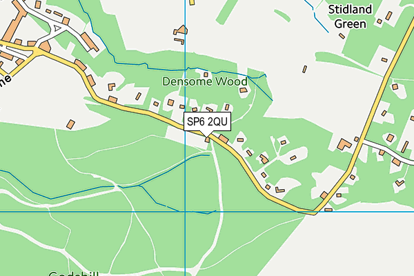 SP6 2QU map - OS VectorMap District (Ordnance Survey) SP6 2QU map - OS VectorMap District (Ordnance Survey)
