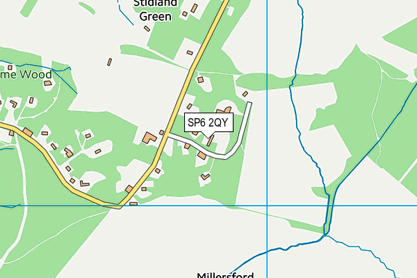 SP6 2QY map - OS VectorMap District (Ordnance Survey) SP6 2QY map - OS VectorMap District (Ordnance Survey)