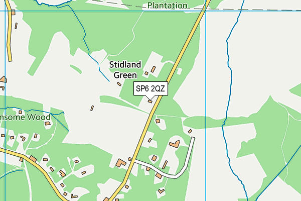 SP6 2QZ map - OS VectorMap District (Ordnance Survey) SP6 2QZ map - OS VectorMap District (Ordnance Survey)