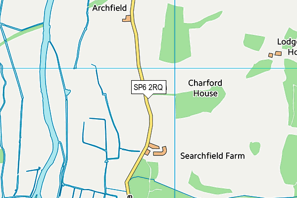 SP6 2RQ map - OS VectorMap District (Ordnance Survey) SP6 2RQ map - OS VectorMap District (Ordnance Survey)