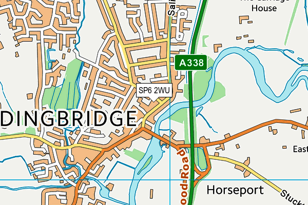 SP6 2WU map - OS VectorMap District (Ordnance Survey) SP6 2WU map - OS VectorMap District (Ordnance Survey)