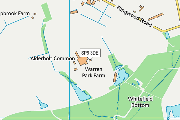 SP6 3DE map - OS VectorMap District (Ordnance Survey) SP6 3DE map - OS VectorMap District (Ordnance Survey)