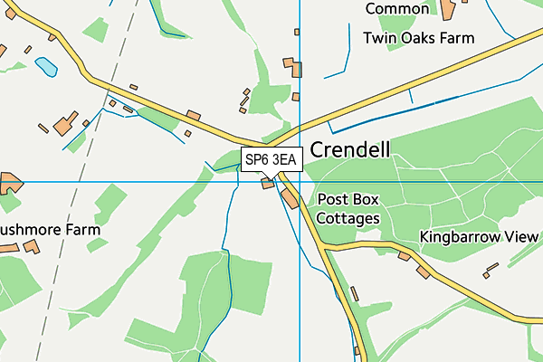 SP6 3EA map - OS VectorMap District (Ordnance Survey) SP6 3EA map - OS VectorMap District (Ordnance Survey)