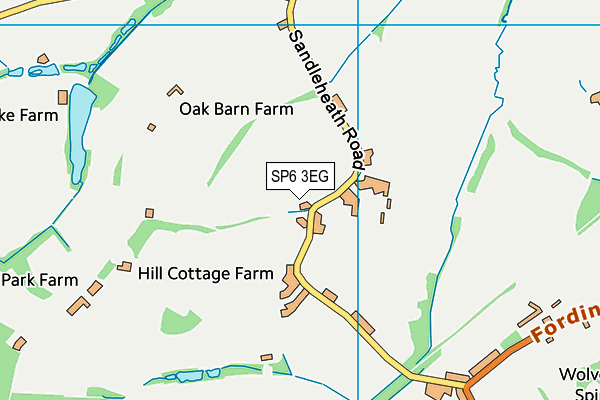 SP6 3EG map - OS VectorMap District (Ordnance Survey) SP6 3EG map - OS VectorMap District (Ordnance Survey)