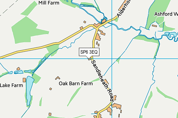 SP6 3EQ map - OS VectorMap District (Ordnance Survey) SP6 3EQ map - OS VectorMap District (Ordnance Survey)