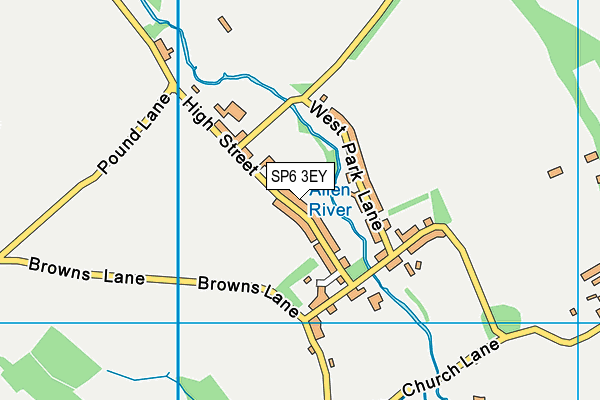 SP6 3EY map - OS VectorMap District (Ordnance Survey) SP6 3EY map - OS VectorMap District (Ordnance Survey)