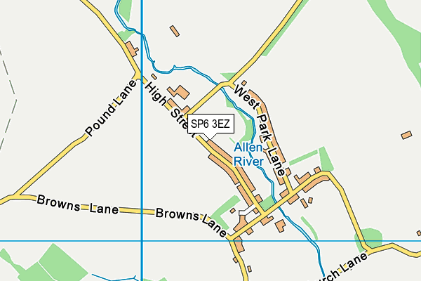 SP6 3EZ map - OS VectorMap District (Ordnance Survey) SP6 3EZ map - OS VectorMap District (Ordnance Survey)