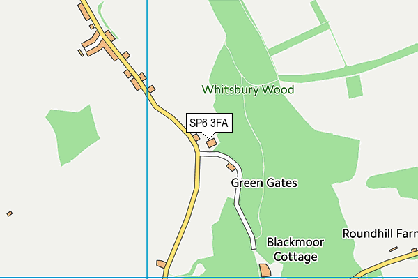 SP6 3FA map - OS VectorMap District (Ordnance Survey) SP6 3FA map - OS VectorMap District (Ordnance Survey)