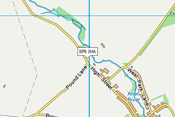 SP6 3HA map - OS VectorMap District (Ordnance Survey) SP6 3HA map - OS VectorMap District (Ordnance Survey)