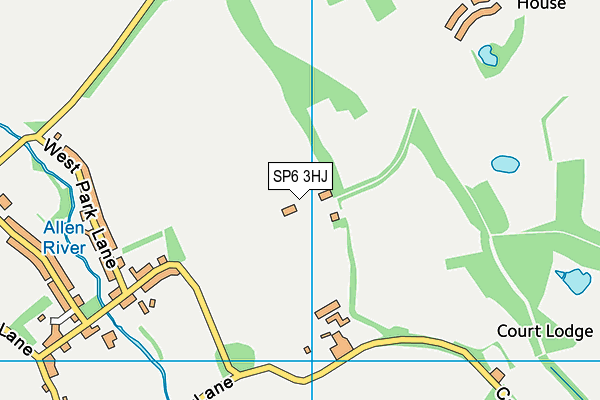 SP6 3HJ map - OS VectorMap District (Ordnance Survey) SP6 3HJ map - OS VectorMap District (Ordnance Survey)