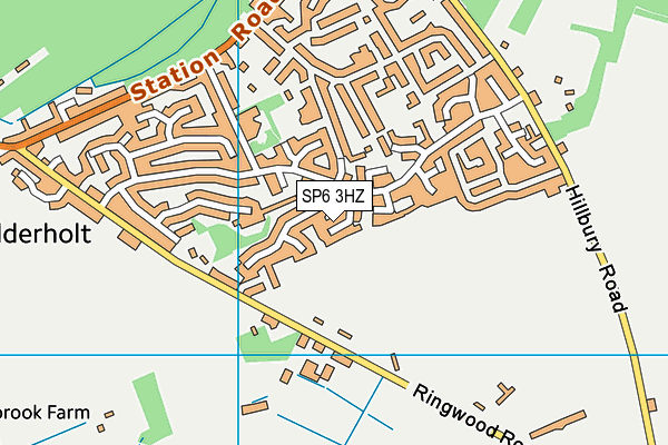 SP6 3HZ map - OS VectorMap District (Ordnance Survey) SP6 3HZ map - OS VectorMap District (Ordnance Survey)
