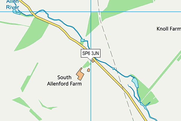 SP6 3JN map - OS VectorMap District (Ordnance Survey) SP6 3JN map - OS VectorMap District (Ordnance Survey)