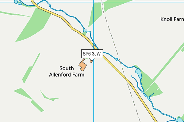 SP6 3JW map - OS VectorMap District (Ordnance Survey) SP6 3JW map - OS VectorMap District (Ordnance Survey)