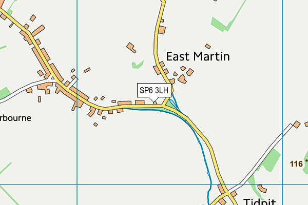 SP6 3LH map - OS VectorMap District (Ordnance Survey) SP6 3LH map - OS VectorMap District (Ordnance Survey)