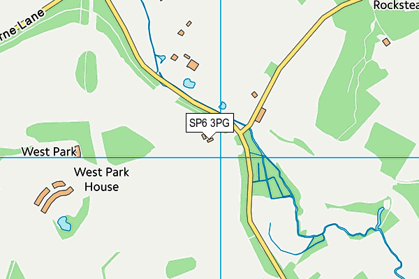 SP6 3PG map - OS VectorMap District (Ordnance Survey) SP6 3PG map - OS VectorMap District (Ordnance Survey)