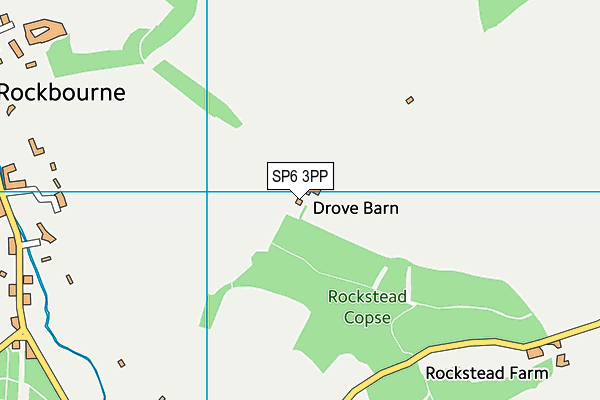 SP6 3PP map - OS VectorMap District (Ordnance Survey) SP6 3PP map - OS VectorMap District (Ordnance Survey)