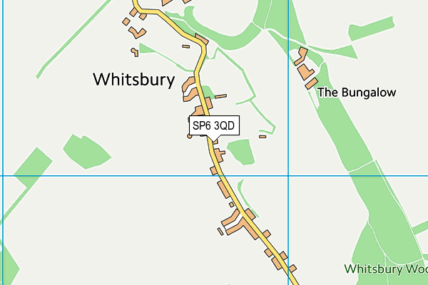 SP6 3QD map - OS VectorMap District (Ordnance Survey) SP6 3QD map - OS VectorMap District (Ordnance Survey)