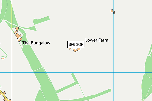 SP6 3QP map - OS VectorMap District (Ordnance Survey) SP6 3QP map - OS VectorMap District (Ordnance Survey)