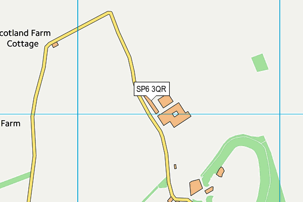 SP6 3QR map - OS VectorMap District (Ordnance Survey) SP6 3QR map - OS VectorMap District (Ordnance Survey)