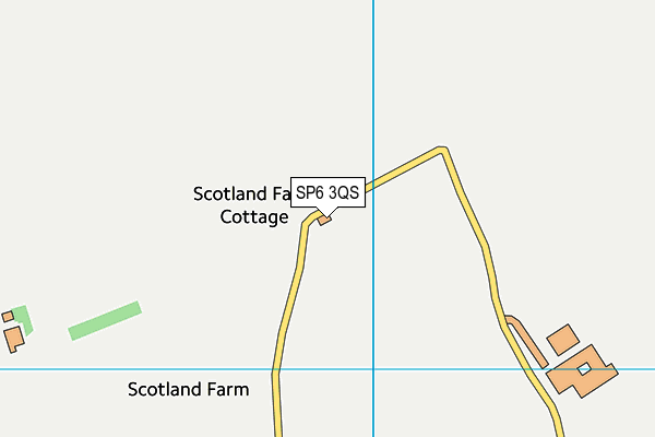 SP6 3QS map - OS VectorMap District (Ordnance Survey) SP6 3QS map - OS VectorMap District (Ordnance Survey)