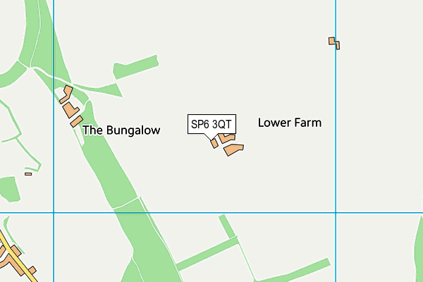 SP6 3QT map - OS VectorMap District (Ordnance Survey) SP6 3QT map - OS VectorMap District (Ordnance Survey)