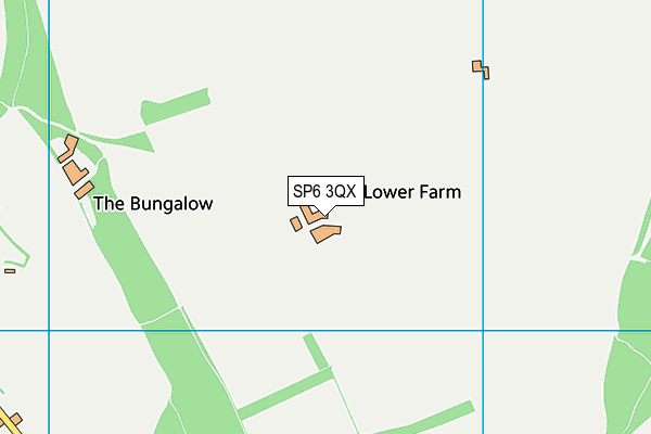 SP6 3QX map - OS VectorMap District (Ordnance Survey) SP6 3QX map - OS VectorMap District (Ordnance Survey)