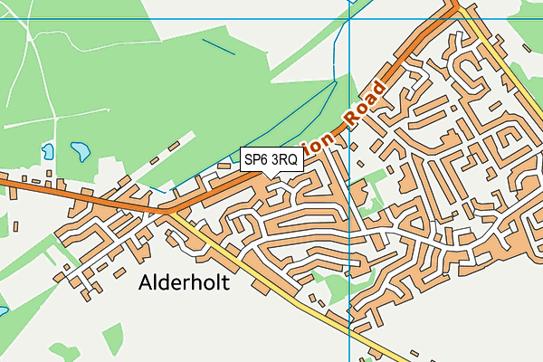 SP6 3RQ map - OS VectorMap District (Ordnance Survey) SP6 3RQ map - OS VectorMap District (Ordnance Survey)