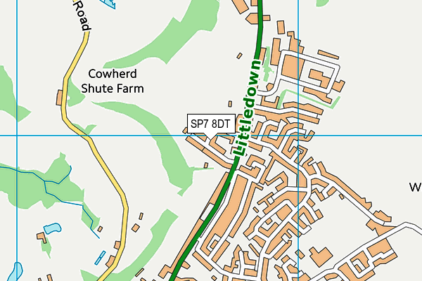 SP7 8DT map - OS VectorMap District (Ordnance Survey) SP7 8DT map - OS VectorMap District (Ordnance Survey)