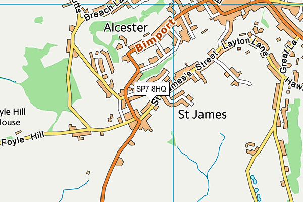 SP7 8HQ map - OS VectorMap District (Ordnance Survey) SP7 8HQ map - OS VectorMap District (Ordnance Survey)
