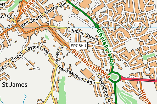 SP7 8HU map - OS VectorMap District (Ordnance Survey) SP7 8HU map - OS VectorMap District (Ordnance Survey)